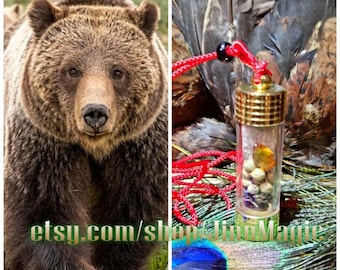 Extremely Rare Bear Jinn Takrut Amulet of Al-Jinnat Al-Dhubbun, Shield Against All Evil Forces