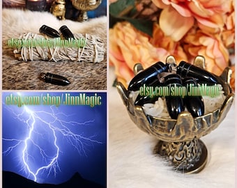 Bullet Lightning Stone Pendant Batu Petir, Internal Healing, Powerful Protection & Strong Spiritual Energy