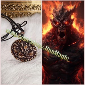 Jinn Ifrit Amulet of Tayar Al-Kabir &quot;The Flying Dragon&quot; Arabic Magical Charm