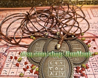 Arabic Magical Square Wafq Amulet, Attract Wealth, Prosperity & Abundance