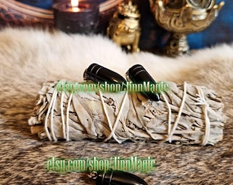 Bullet Lightning Stone Pendant Batu Petir, Internal Healing, Powerful Protection & Strong Spiritual Energy