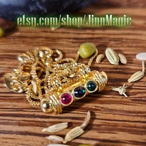Wealth, Money Attraction, Gambling, Abundance & Well- Being, Centipede Pearls 3in1 Rare Pusaka Thai Amulet