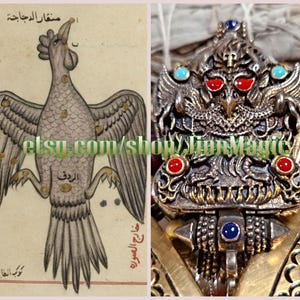 The Mystical Jinn Bird Amulet of Power, Leadership, Divine Guidance & Mystical Strength