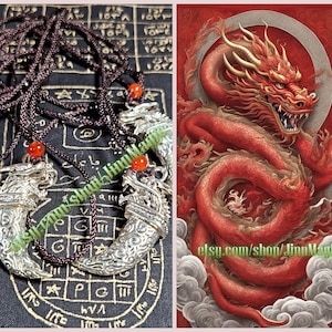 Naga Srichan Dragon Amulet, Extreme Luck, Protection, Wealth & Prosperity, Ultimate Money Attraction Thai Amulet