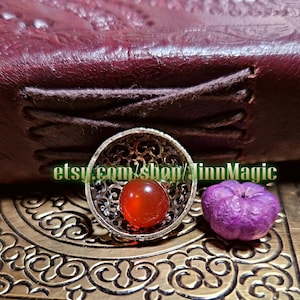 Wealth, Abundance & Financial Prosperity, Unique Red Centipede Pearl Amulet, Powerful Thai Magic Charm For Gambling