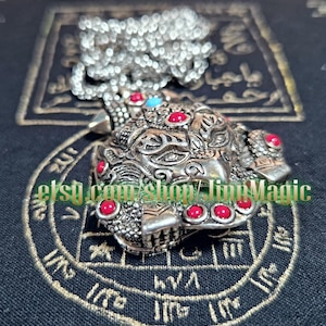 Jinn Bird Amulet of Mystical Secrets, Great Fate & Divine Gifts, Arabic Khodamic Magical Amulet
