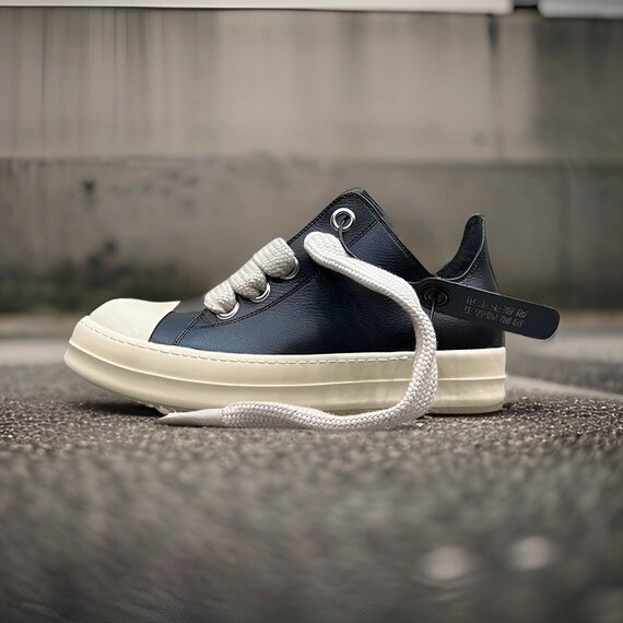 rick owens low thick laces