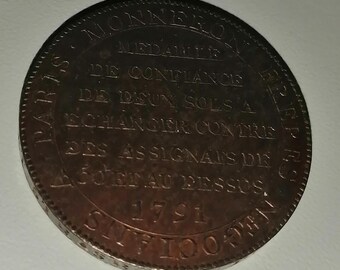 Constitution Monneron de 2 Sols 1791
