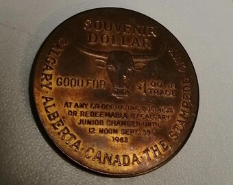 1963 Calgary Stampede Token