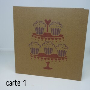 Cartes thème gâteaux
