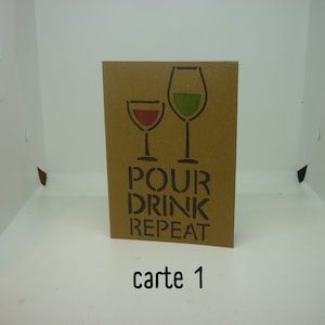 Cartes thème vin