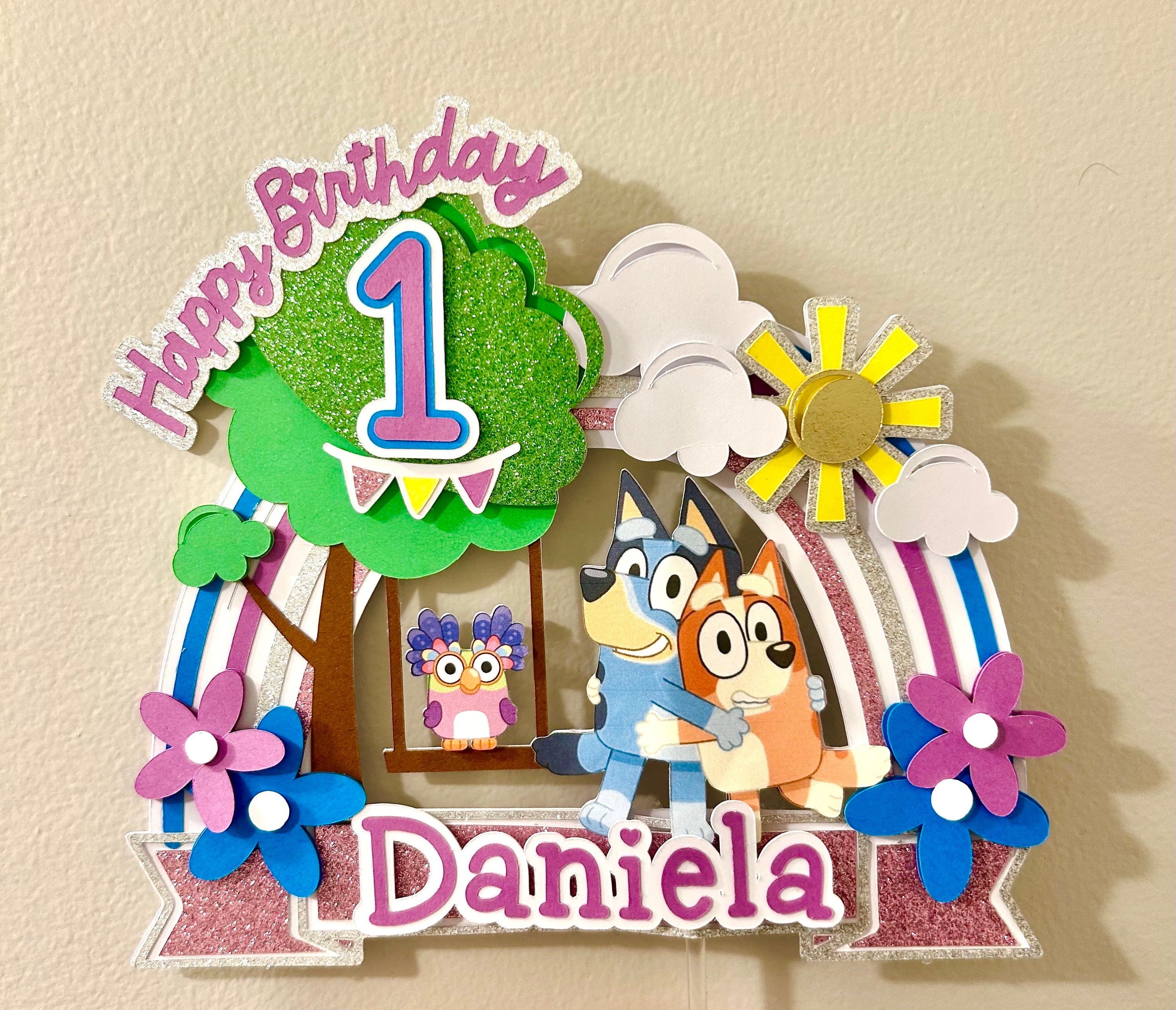 Bluey Inspired Cake Topper