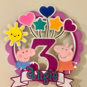 Peppa Pig Cake Topper