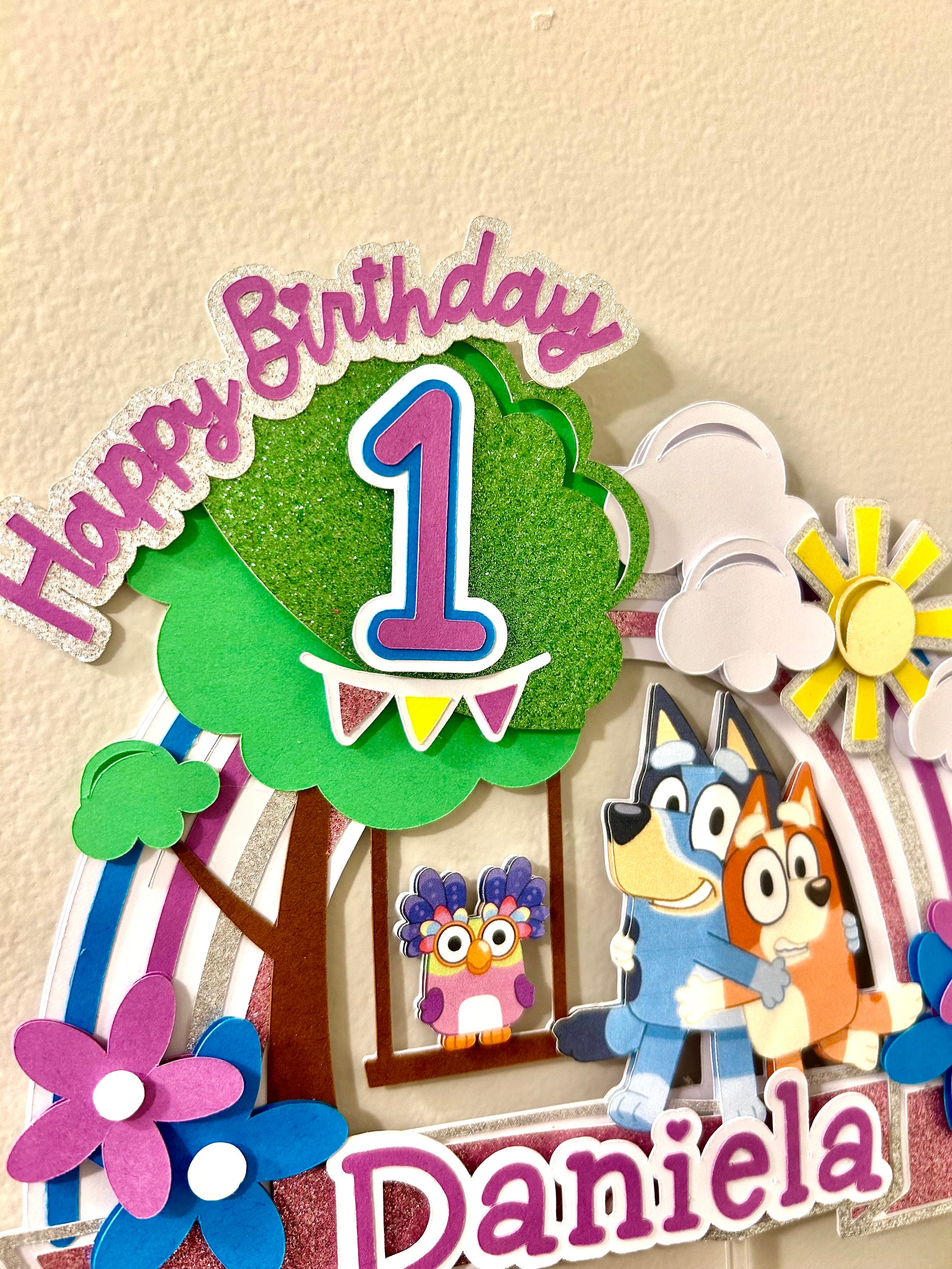 Bluey Inspired Cake Topper