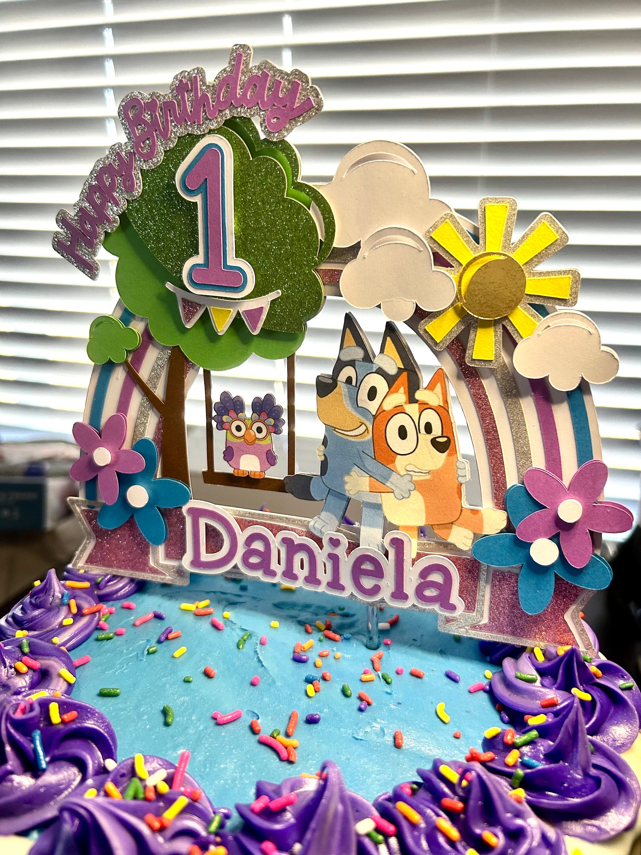Bluey Inspired Cake Topper