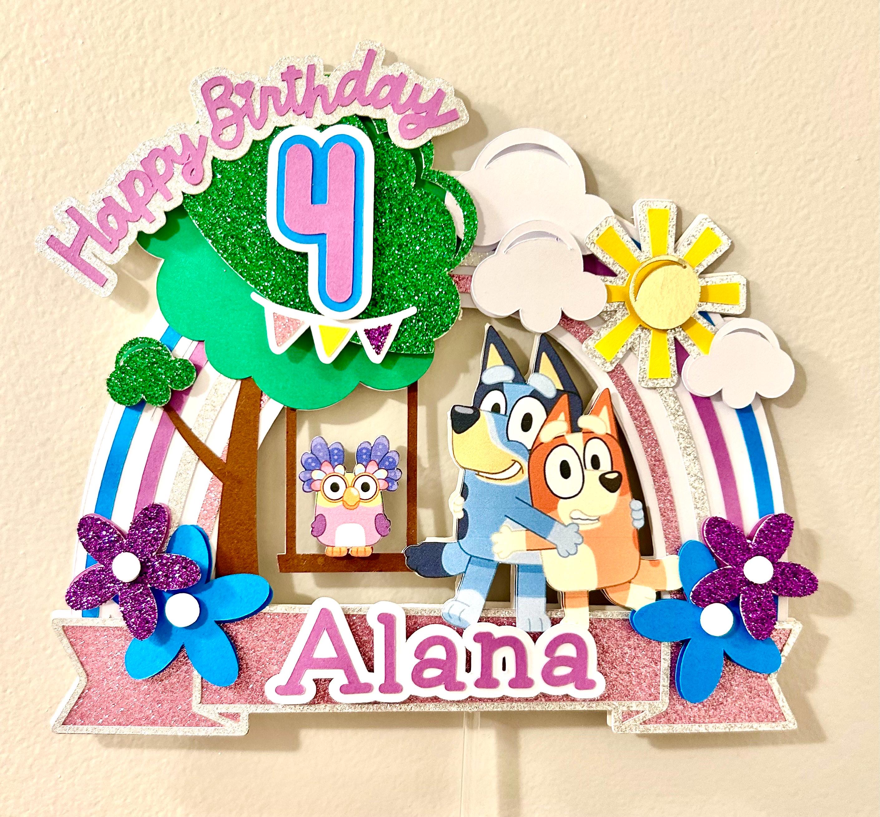 Bluey Inspired Cake Topper