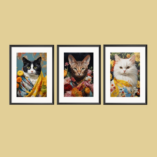 Kitten Art digital art, Realistic Painting, Cat Illustration, Animal Artwork, Feline Art, Kitten Love, Cozy Cats, CatLovers, PART II
