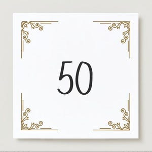 Cartão de aniversário de 50 anos