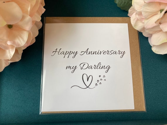 Caroline Gardner Card Happy Anniversary Darling Wife - View #8