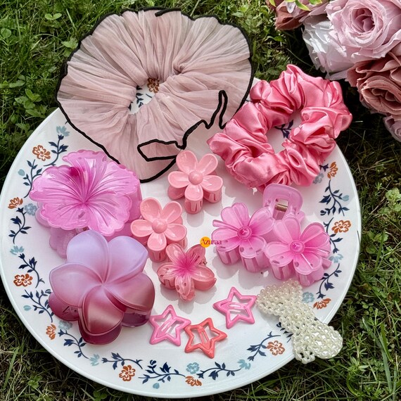 Assorted Colors Flower Hair Clips (set of 40) | Accessories for Girls/Women Amazon.com : 8PCS Hair Clips for Women, Women main image 3