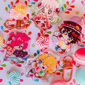花子 le sweet アクリルチャームキーホルダー – ホログラムスターエフェクト