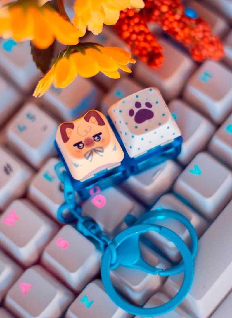 Fidget Keycap Charm - Miaumis Collection - Etsy