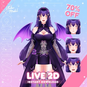 Vtuber Model | Premade Vtuber Model | Live2D Model | Fully Rigged | Ready to use