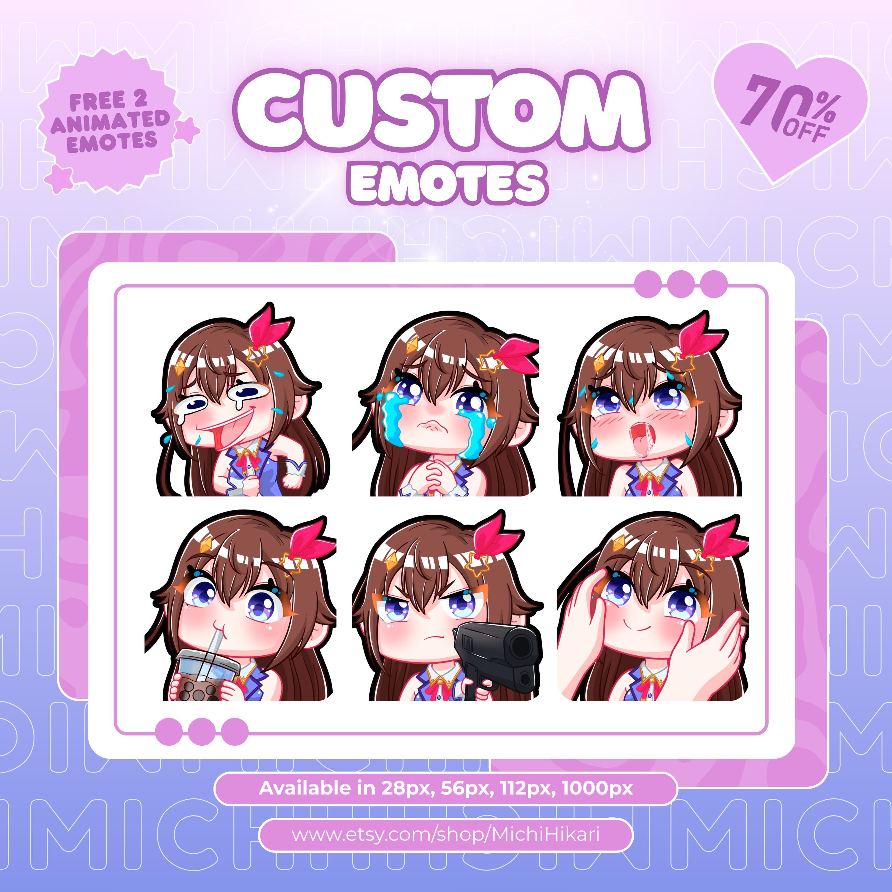 Spring Emotes Custom Twitch Emotes | Animated Emotes | Twitch Emote for Streamer ...