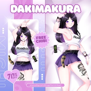 Custom Drawing Anime Art Commission Dakimakura Body Pillow Cover | Anime, Vtuber | Furry | Original Character