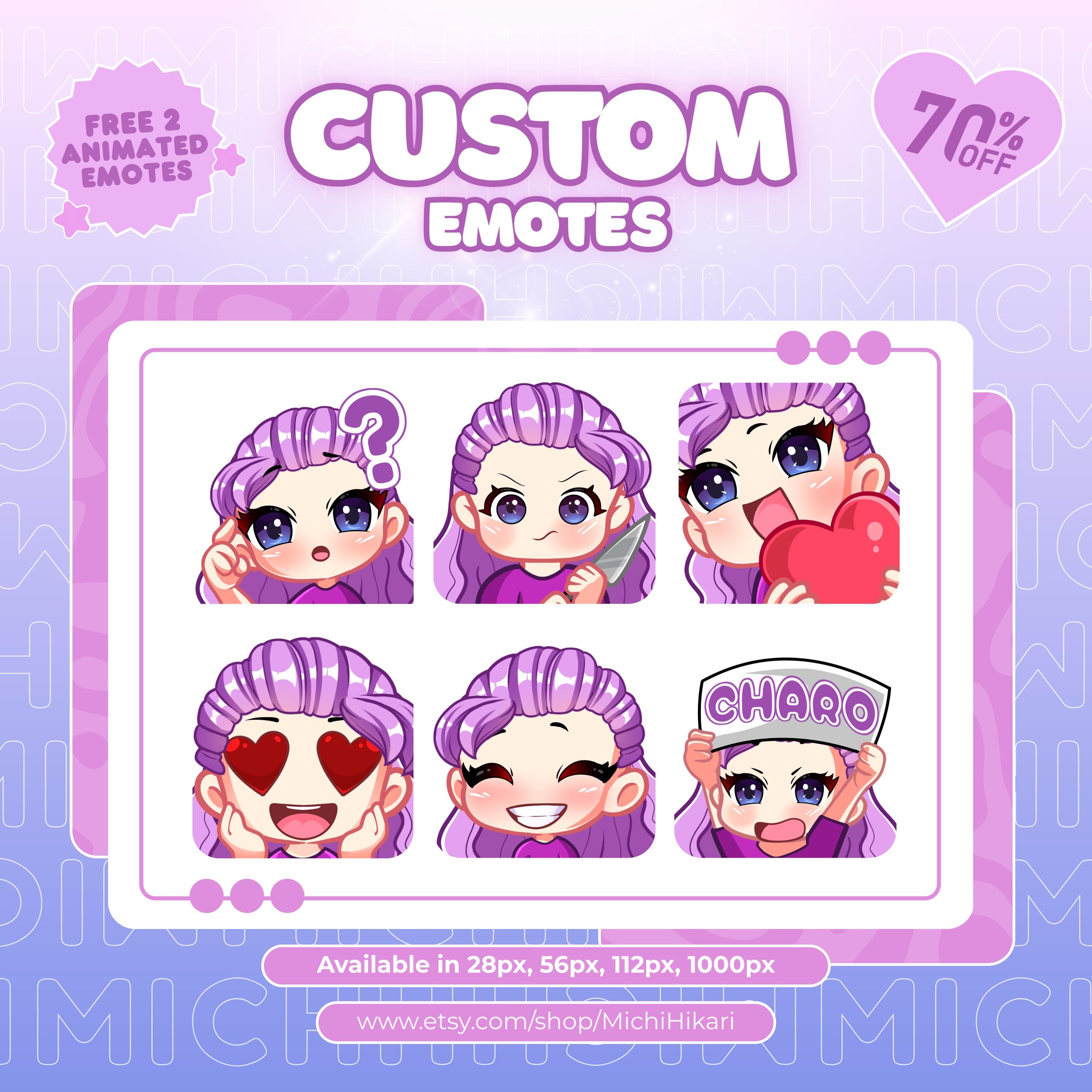 Spring Emotes Custom Twitch Emotes | Animated Emotes | Twitch Emote for Streamer ...