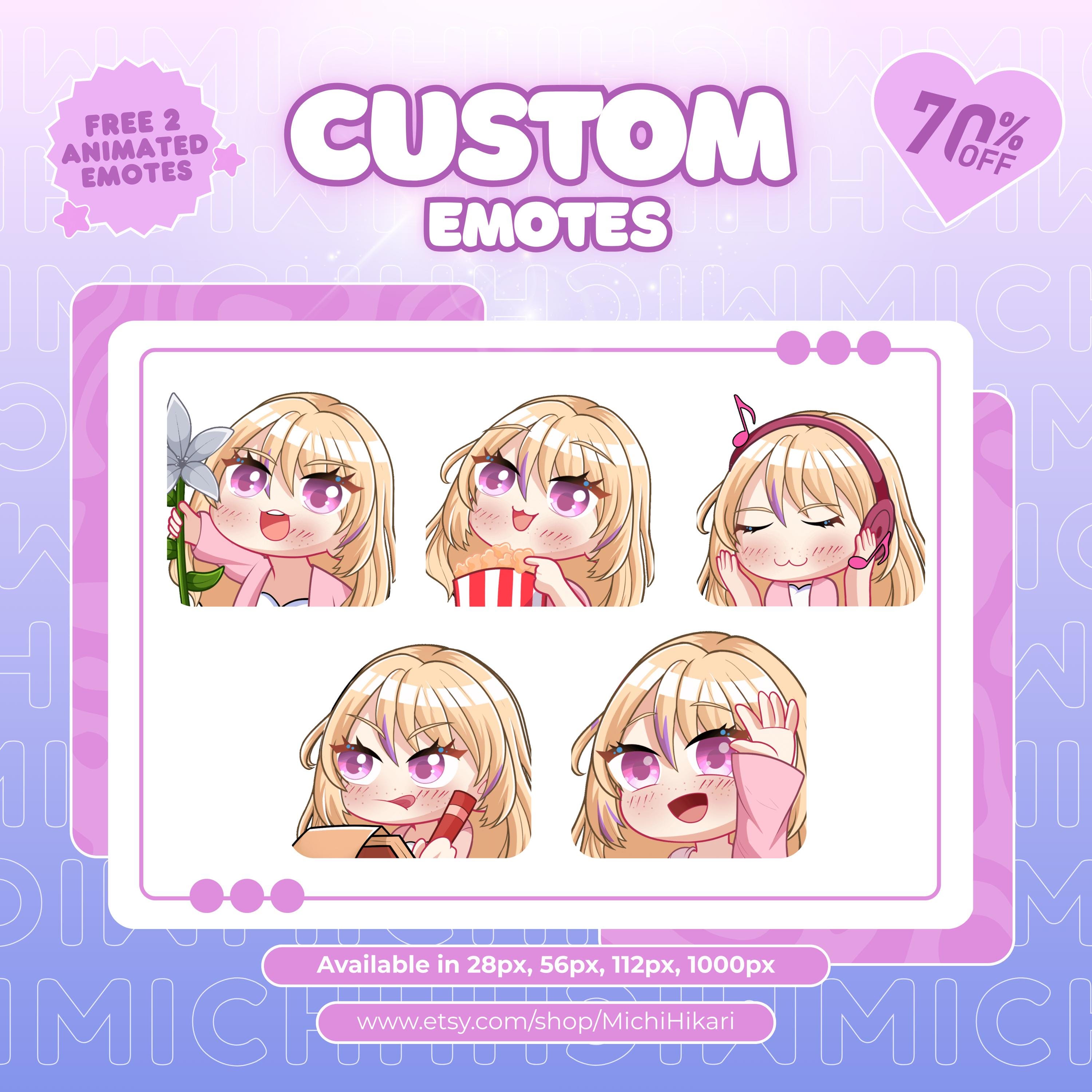 Spring Emotes Custom Twitch Emotes | Animated Emotes | Twitch Emote for Streamer ...