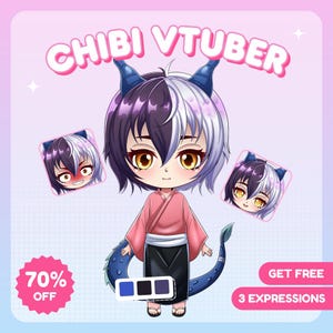 Benutzerdefiniertes Vtuber Modell, benutzerdefiniertes Chibi Live2D-Modell, Chibi Vtuber einmalig, Live2d Kommision, Live2D Modell, Vtuber Takelung, süßer Vtuber Chibi