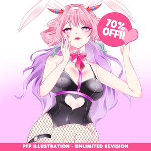 CUSTOM Pfp, PFP for twitch, Pfp Commission, PFP Anime, Profile picture, Profile Icon, Character Commission, Anime, Vtuber pfp, Pngtuber pfp