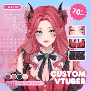 Custom live2d Vtuber-commissie | Vtuber-activa | Pngknol | Animekunstcommissie | Aangepaste png-tube | VTuber-model | Anime | Live2D-model