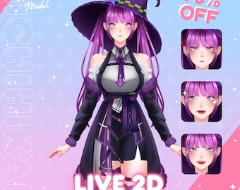 Ready to Use Vtuber, Custom Demon / Premade & Presetup model, ready for streaming / Vtube Studio / Twitch / Commercial use / Fully Rigged