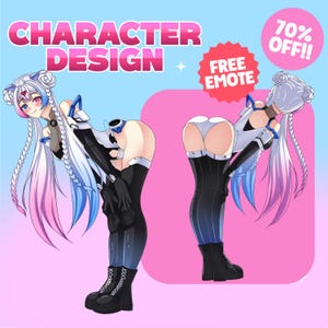 Character Reference Sheet , Vtuber Reference Sheet , Anime Reference Sheet, Custom Reference Sheet , Furry Reference Sheet , Anime Design