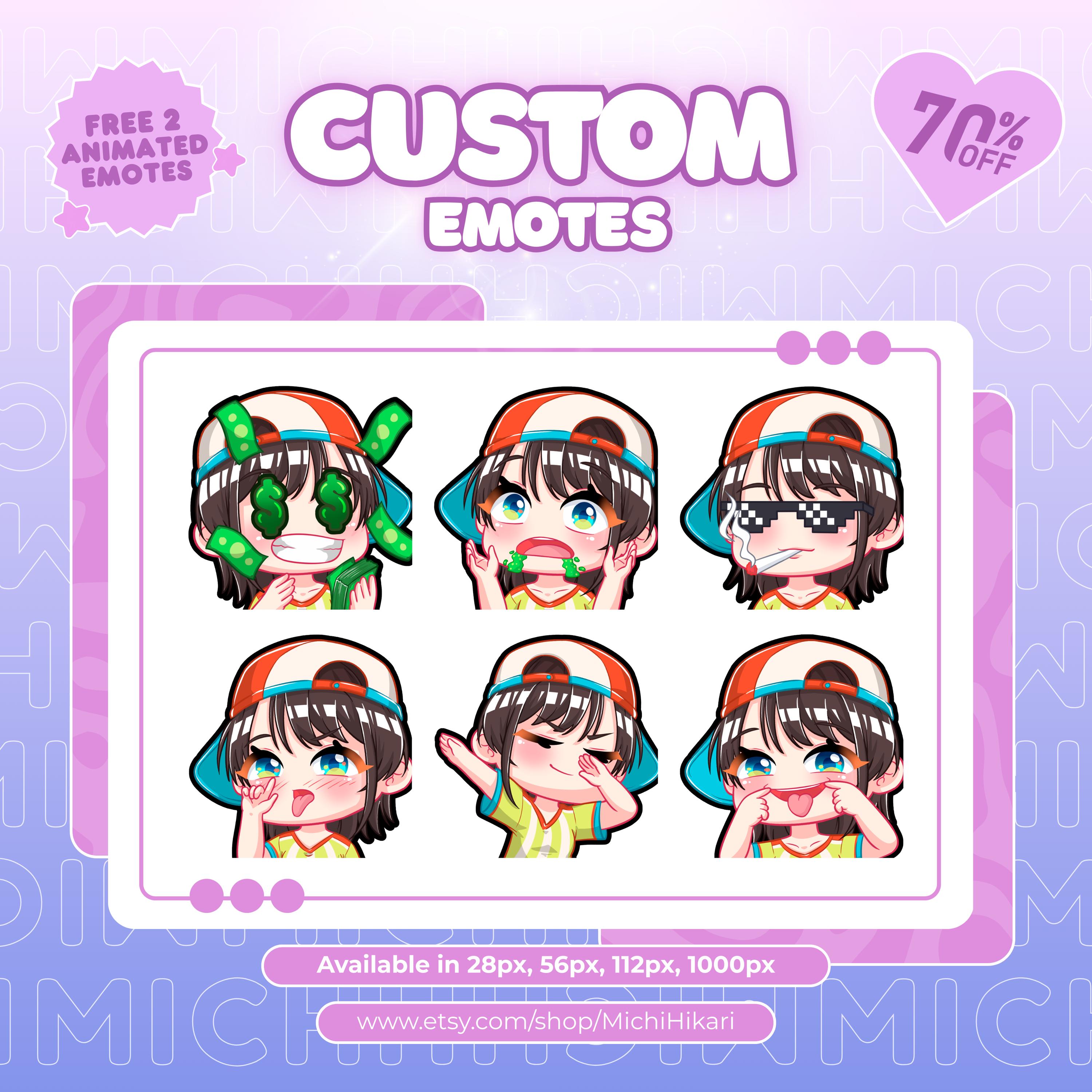 Spring Emotes Custom Twitch Emotes | Animated Emotes | Twitch Emote for Streamer ...