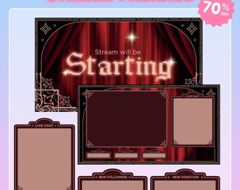 Custom Stream Overlay Package: Animated Twitch Screens & Panels