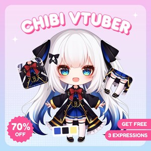 カスタムちび Live2D モデル | ちび Vtuber 委託 | Vtuber デザイン | Vtuber ちび | Live2D 委託 | かわいい Vtuber ちび | Live2D モデル