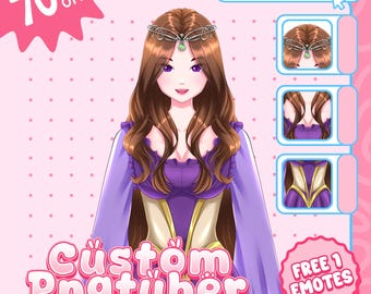 CUSTOM PNGTUBER | PNGtuber, PNGtuber Character, PNGtuber Commissions, PNGtuber for Streamer, PNGtuber Model, PNG Model, PNGtuber Anime