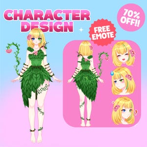 CHARACTER SHEET, Reference Sheet, Furry Reference Sheet, Vtuber Reference Sheet, OC Design, Vtuber Model, 3D model, VRchat, Anime Design