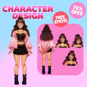 Custom Character Reference Sheet For Your Avatar | Vtuber Reference Sheet | Anime Reference Sheet | Custom Reference Sheet | Character Sheet
