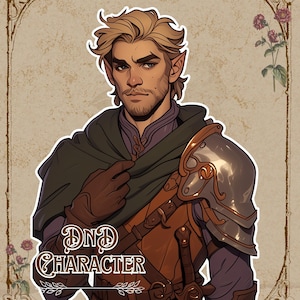 CUSTOM DND Character, DnD Character Commission, Dungeons and Dragon, DnD Character Portrait, DnD Character Sheet, DnD Gift,Fathers day Gifts
