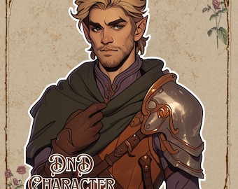 CUSTOM DND Character, DnD Character Commission, Dungeons and Dragon, DnD Character Portrait, DnD Character Sheet, DnD Gift,Fathers day Gifts