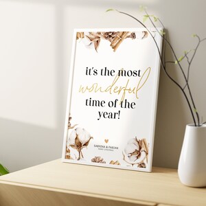 Personalisiertes Weihnachtsposter | Geschenk Weihnachten Adventskalender Weihnachtsdeko | It's the most wonderful time of the year!| Poster