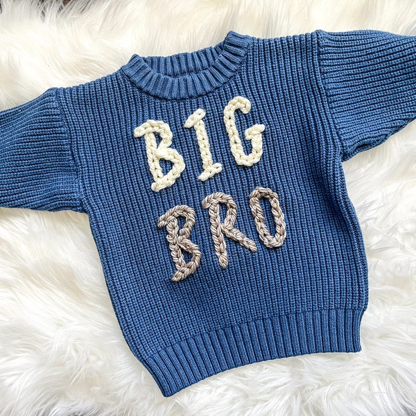 Big Bro hand-embroidered sweater