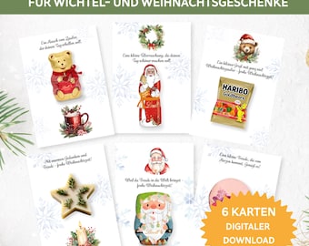 Secret Santa Christmas gift. DIY Secret Santa gift, Christmas gift. Small Christmas token. Secret Santa gift for colleagues.