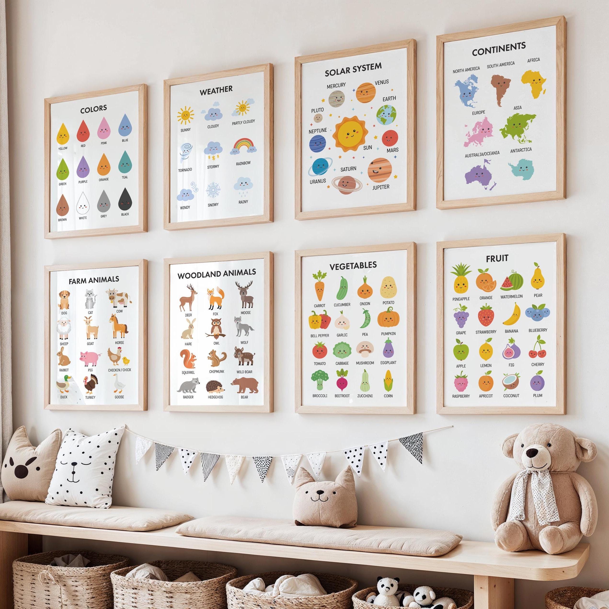 Educational Posters for Kids – 18 Printable PDF Posters. Preschool