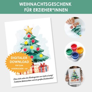 Cadeau de Noël DIY pour un enseignant. Idée cadeau de Noël DIY pour un enseignant ou une assistante maternelle. Un petit quelque chose pour Noël. Cadeau de Noël pour la garderie.