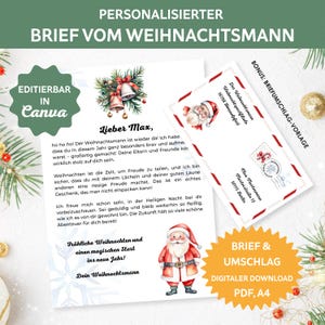 Carta de Papá Noel. Correo del Polo Norte. Regalo de Navidad para niño. Guardería navideña. Portafolio Jardín de Infantes Navidad. Idea de regalo para niños